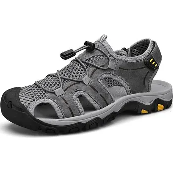 Dámské sandále Outdoorové pánské sandály MIX124 Barva: Šedá, Velikost: 43