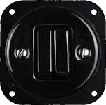 Elhard KV1055B Keramik vypínač č.5b - kulatý, klapka, černý