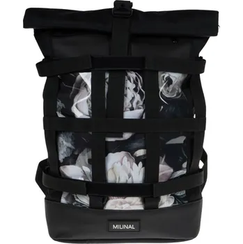 Městský batoh Milinal Rolovací batoh se sítí Mesh floral 19l