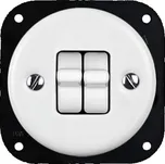 Elhard KV1203W Keramik žaluziový ovladač - kulatý, páčka, bílý