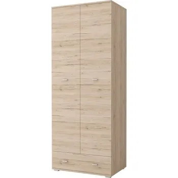 Šatní skříň Šatní skříň Grenada 80, v dubu san remo světlé, 80 x 202 x 52 cm