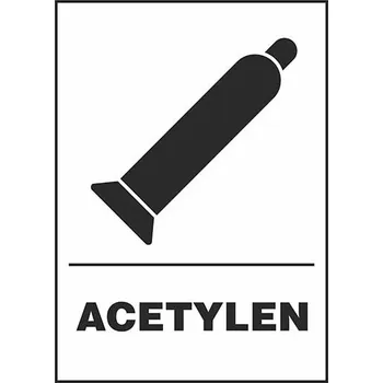 Příslušenství ke svářečce Tlaková láhev ACETYLEN - samolepka 140 x 200 mm