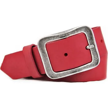 Opasek Červený dámský kožený pásek (GPD80)