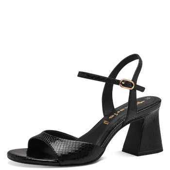 Dámské sandále DÁMSKÉ SANDÁLY TAMARIS 1-28056-42 001 ČERNÁ Barva: Černá, Velikost: 38