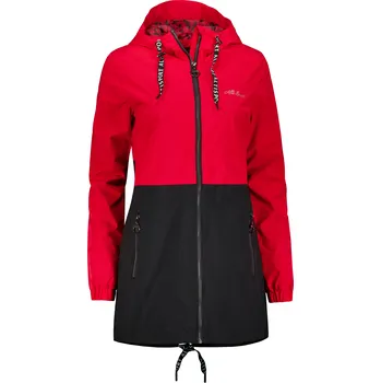 Dámský kabát Dámský kabát ALTISPORT CHELSIE ČERVENÁ/ČERNÁ XS