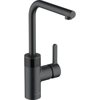 Vodovodní baterie E-go - dřezová baterie, kombinace páky a senzoru, 230 V, černá 422206675