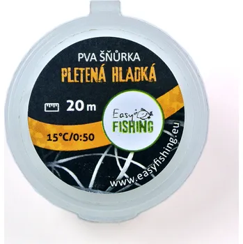 PVA EasyFISHING šňůrky,pásky - PVA šňůrka silnější hladká 20m