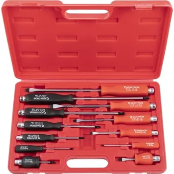 Šroubovák Sada úderových šroubováků, ploché a křížové, 12 kusů