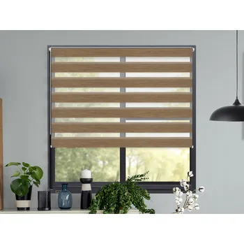 Roleta FEXI Zatemňovací Roleta Den a noc, Nature zlatý dub, B 011 v POLO kazetě, 150x30 cm