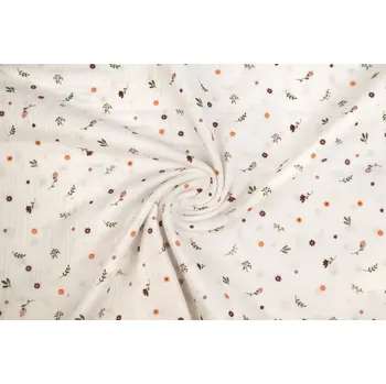 Fáčovina drobné kytičky na off white