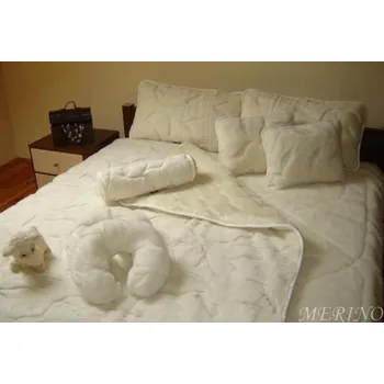 Polštář Polštář z kašmírové vlny - Benjamin bílá + kašmír ecru 45 x 75 cm