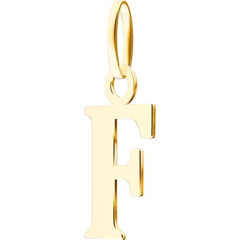 Hodinky Přívěšek Bonore - Zlato 585 - Dopis F 17 mm 143865