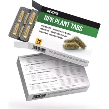 Hnojivo na vodní rostlinu INVITAL Tablety NPK+mikroprvky