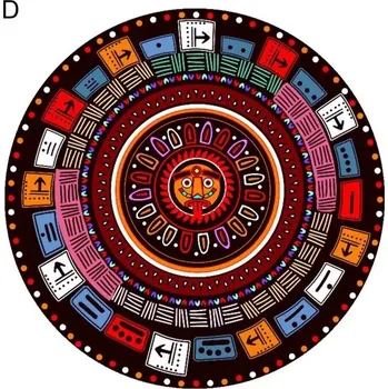 Plážová osuška | mandala - tvar kruh, průměr 148 cm - D