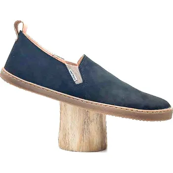 Dámská móda Barefoot Pegres BF82 nazouvací slip on černé s hnědou podrážkou Velikost: 42