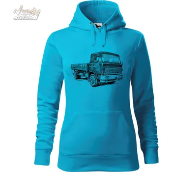 Dámská mikina Mikina - Liaz 110 Barva: Modrá - tyrkysová (44), Velikost: M, Střih: Dámské