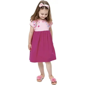 Dívčí šaty Winkiki Dívčí šaty LOVE PARIS se srdíčky růžové Růžová, Velikost: 104 104