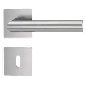 Dveřní kování GK - LUCIA PIATTA S QUATTRO - HR rozety BB, klika/klika BN - Broušená nerez (71)