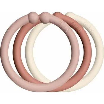 Bibs Loops kroužky 12 ks Barva: Blush / Woodchuck / Ivory