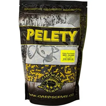 Václavík Pelety FLUO Feeder 700g Příchutě: Med Získejte slevu -5% za registraci v e-shopu