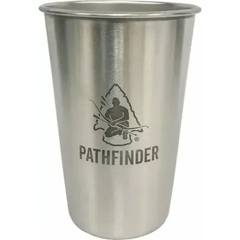 Kelímek nerezový PATHFINDER 450ml (Odolný a opakovaně použitelný pohárek vyrobený z potravinářské nerezové oceli, nerozbije se jako sklo, nemusíte po pužití vyhodit a znečišťovat planetu.)