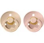 BIBS Colour Dudlíky z Přírodního kaučuku 2ks vel.1 Barva: Vanilla / Blush