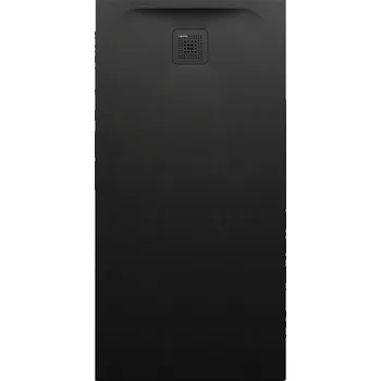 Sprchová vanička Laufen Pro - vanička obdélníková 140x80 s odtokem na kratší straně, Marbond černá H2129560800001