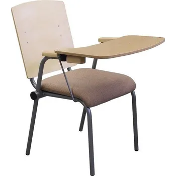 Jednací židle AUDITOR MLT židle s pultem, Barva kovové konstrukce RAL 7011 ocelová šedá, Barva látky 21 Křovina s.r.o. C133