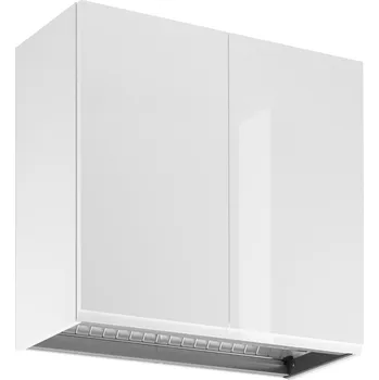 Kuchyňská skříňka GALA G80C horní dvoudveřová skříňka s odkapávačem kuchyň Aspen Barva dvířek: Bílá lesk