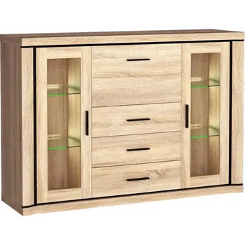 přebalovací pult a komoda Casarredo Komoda DALLAS D-7 barva dub sonoma