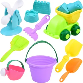 Hračka na písek JOKO Formičky na písek Pastel s autíčkem 14 ks