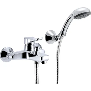 Vodovodní baterie Lugano - vanová nástěnná baterie, s příslušenstvím LU57B