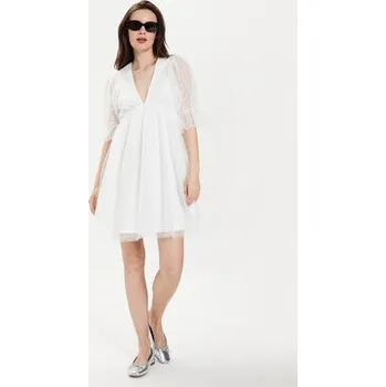 Dámské šaty Gina Tricot Koktejlové šaty 22963 Bílá Regular Fit M