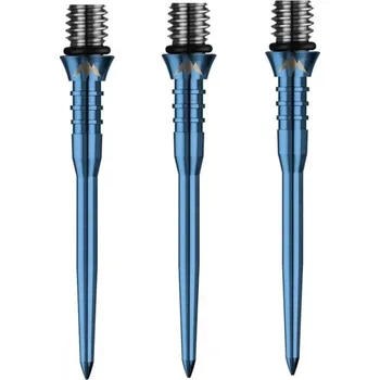 Příslušenství pro šipky Mission Kovové hroty - Titan Pro - Grooved - Blue - 34 mm