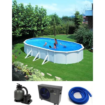 Bazén CF Bazénový set s bazénem Classic WHITE/Blue 610 x 360 x120 cm s ohřevem 3301