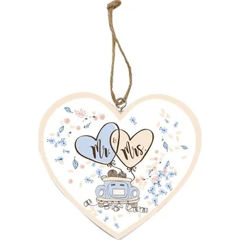 Bytová dekorace Dekorace cedulka Mr & Mrs