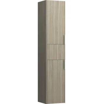 Koupelnový nábytek Base - vysoká skříňka 35x165 levá se zásuvkou, světlý jilm H4027111102621