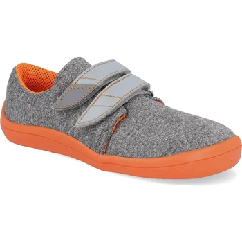 Barefoot dětské tenisky Beda - Mandarine soft s pevným opatkem šedé Velikost: 28