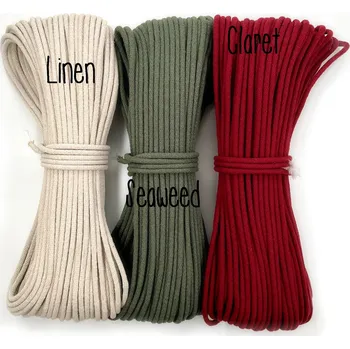 Příze VEĽKÁvlna VEL'KÁ vlna šňůry na šití 6mm Bordó - Claret