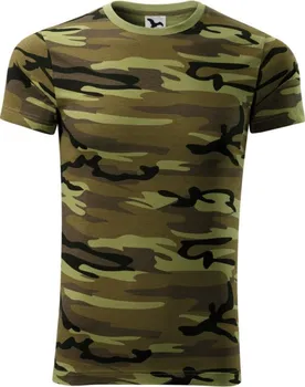 Pánské tričko Malfini Camouflage 144 zelené