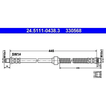 Brzdová hadice Brzdová hadice ATE 24.5111-0438.3