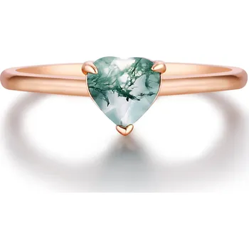 Prsten Olivie Stříbrný prsten MECHOVÝ ACHÁT ROSE 8516 Velikost prstenů: 8 (EU: 57-58) Ag 925; ≤2 g.