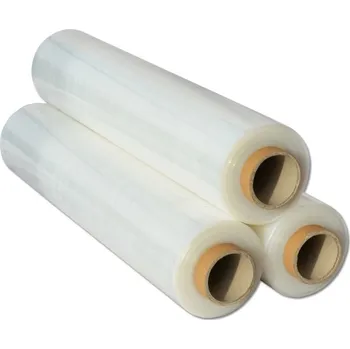 Obalový materiál Fólie fixační Manuli, 15 mikronů, 50 cmx500 m, 3,8 kg, dutinka 350 g, čirá