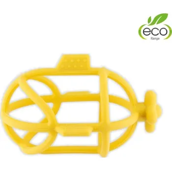 Hračka pro kojence Silikonové kousátko B-Submarine Yellow