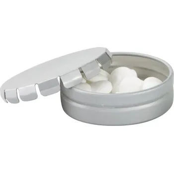 Dárková krabička Click krabička s mintovými bonbony 5 Vrchní část, ∅ 35 UV LED tisk, Full Color