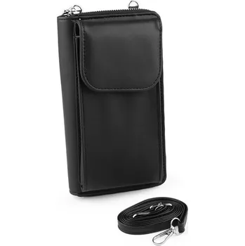 Peněženka Peněženka s kapsou na mobil přes rameno crossbody 11x19cm - 5 černá