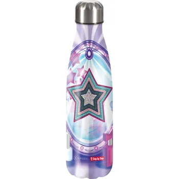 Láhev Step by Step Izolovaná láhev na pití z nerezové oceli 0,5 l, Glamour Star Astra