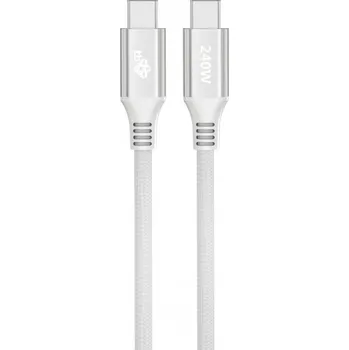 Datový kabel TB Touch USB C - USB C 240W, 1m bilý AKTBXKUCCOSI10W