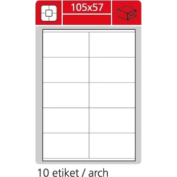 Papír Etiketa arch A4 S&K Label, 105x57 mm, bílá, 1 000 listů