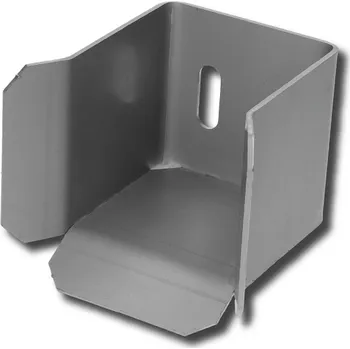 Pohon brány dojezdová kapsa MEDIO IX, nerez - dojezdová kapsa pro posuvnou bránu, k C profilu 98 x 98 mm, nerez bez povrchové úpravy